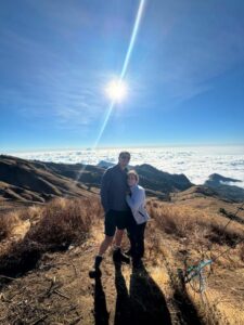 arrive at senaru crater rim before the sunset